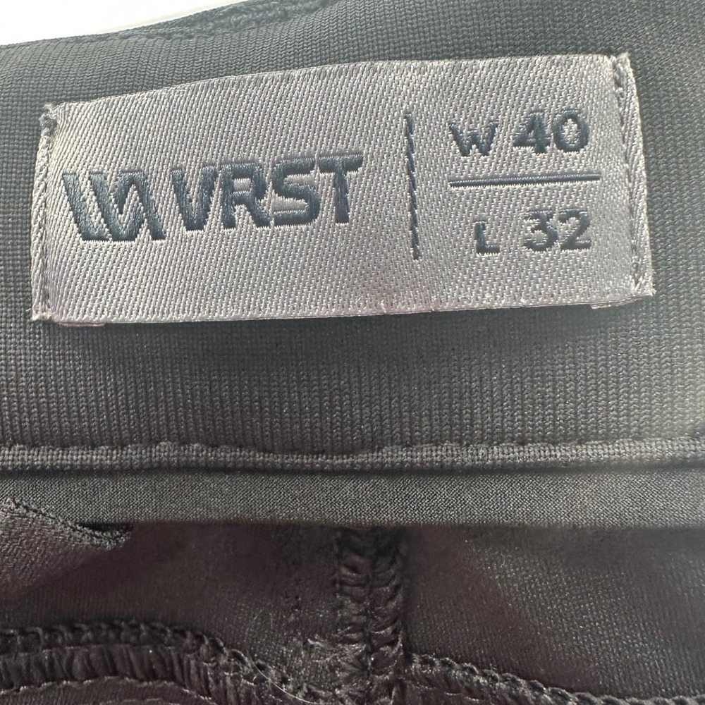 VRST Mens Limitless 5-Pocket Slim Fit Pants Black 40x32 Performance Trousers - Picture 5 of 6